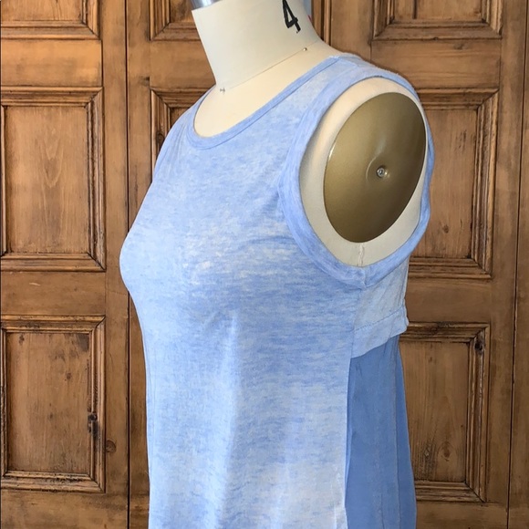 Blue color block tank - Picture 2 of 5